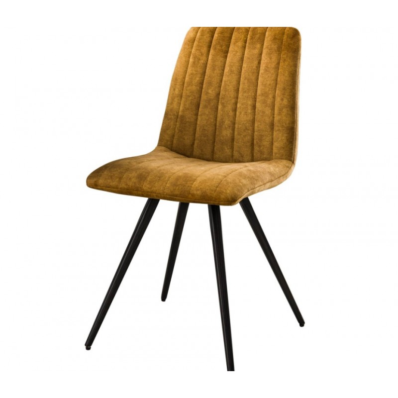 ZI Chair Golden velvet straight stitch